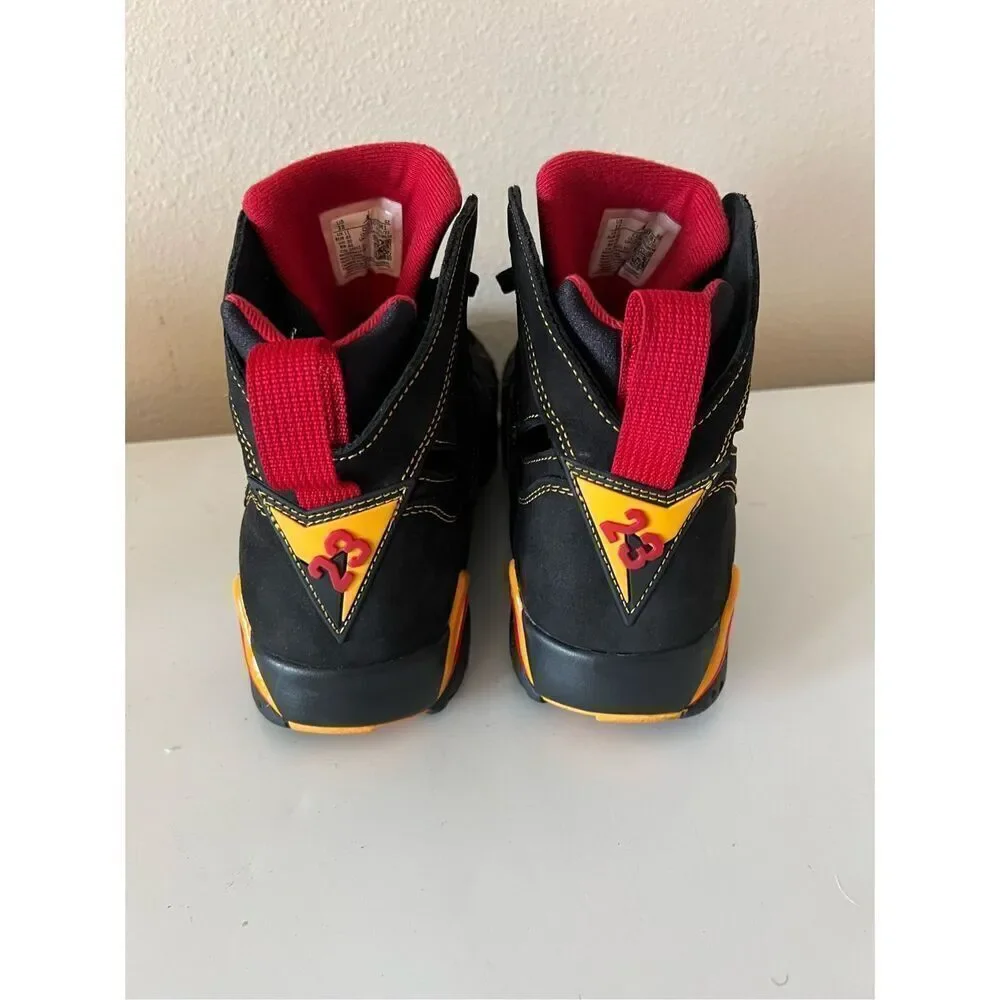 Nike Mens Air Jordan 7 CU9307-081 Citrus Black Basketball Shoes Sneakers Size 12